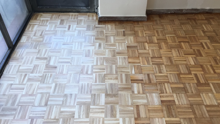 PARQUET LIJADO Y NIVELADO RESPECTO AL ANTIGUO