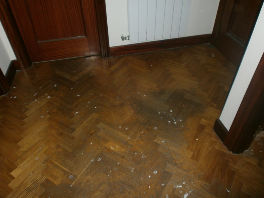 Parquet roble en espiga