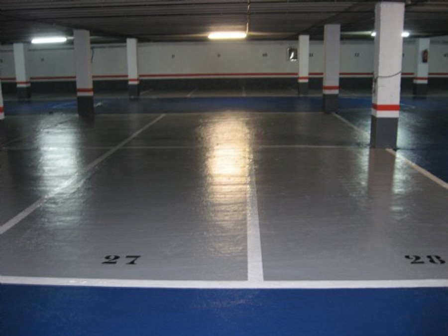 Parquin interior con poliuretano