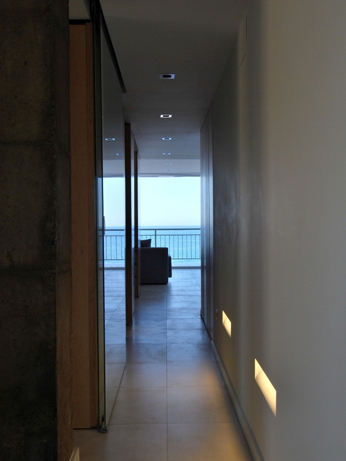 Pasillo con vistas