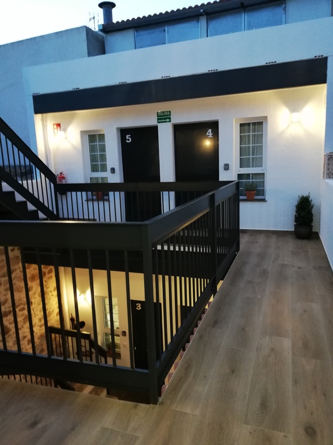 Pasillo de acceso a las habitaciones