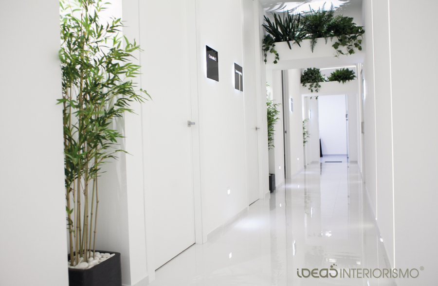 Pasillo de la Clínica de Injertos capilares.