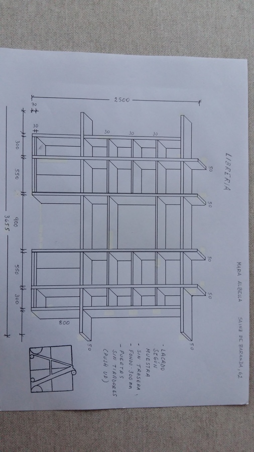 PASO 1 DISEÑO DEL MUEBLE