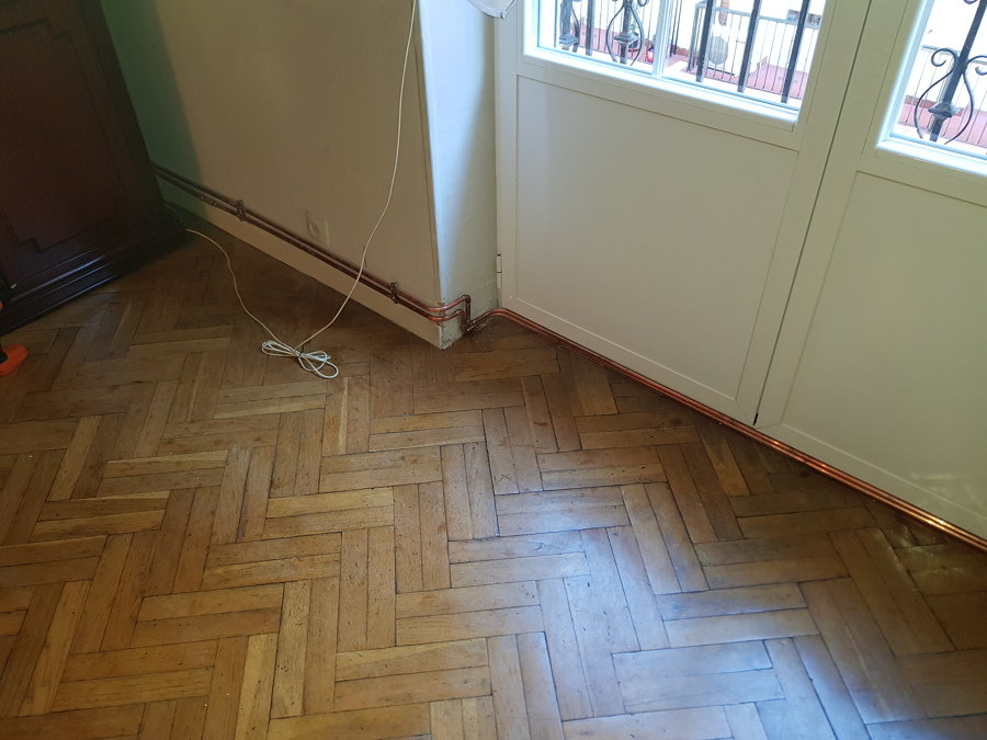 Paso de puerta sin hacer rozas