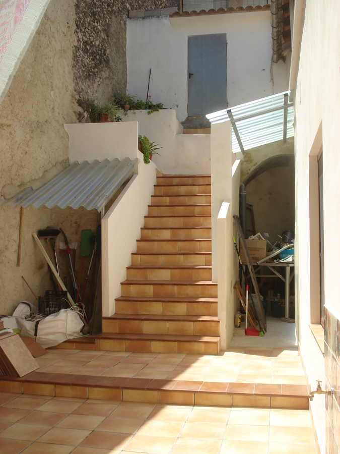 Patio después de la obra