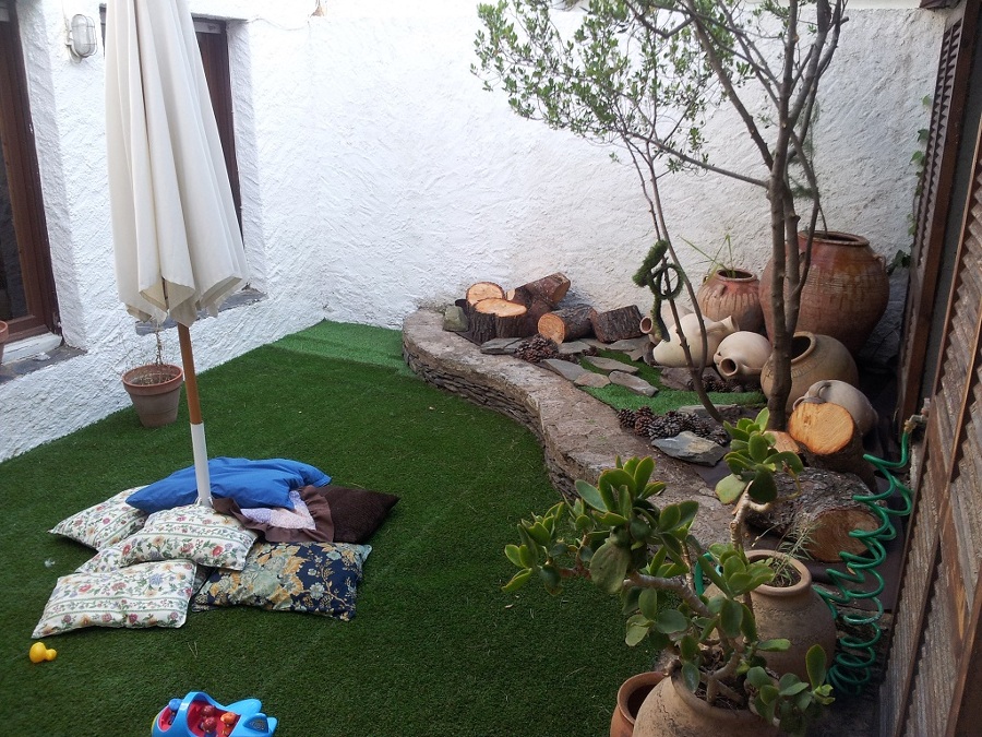 Patio interior con encanto