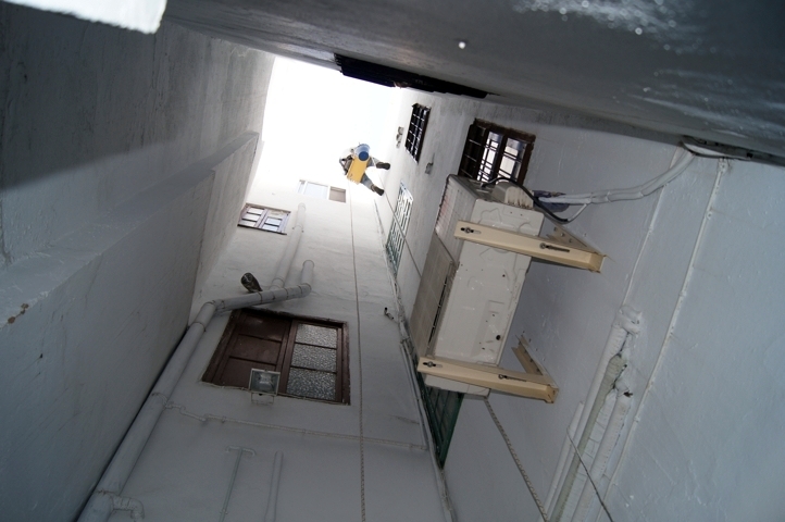 Patio interior de Pension Redes