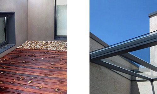 Patio interior y pérgola