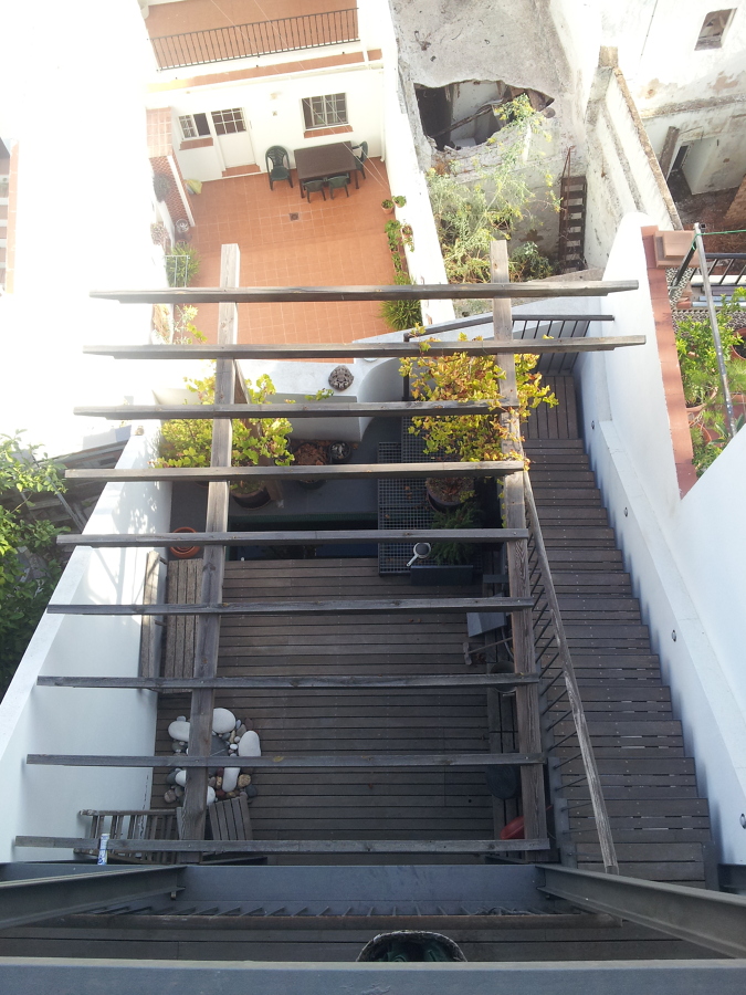 Patio visto desde arriba