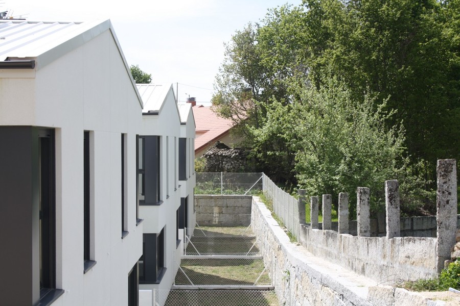 Patios traseros de las viviendas