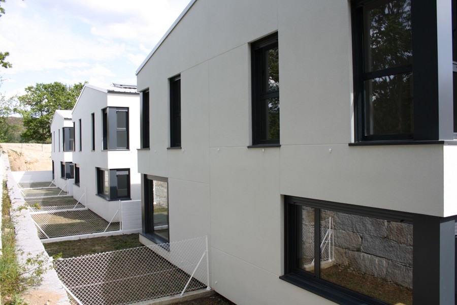 Patios traseros de las viviendas