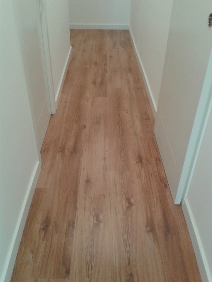 Pavimentación con parquet laminado