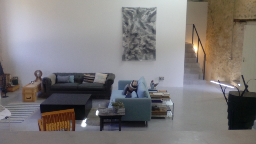 Pavimento de salon en Microcmento