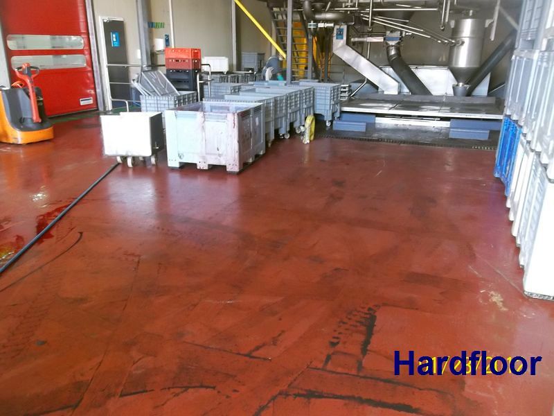 pavimento epoxi máxima resistencia en muelle de cárnica