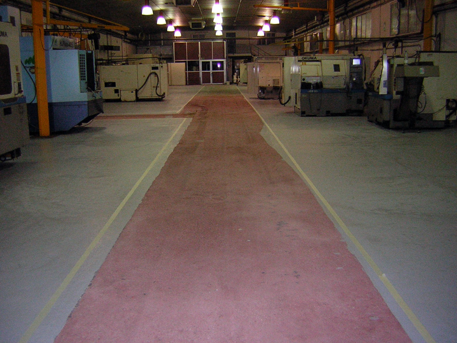 pavimento granallado y imprimado