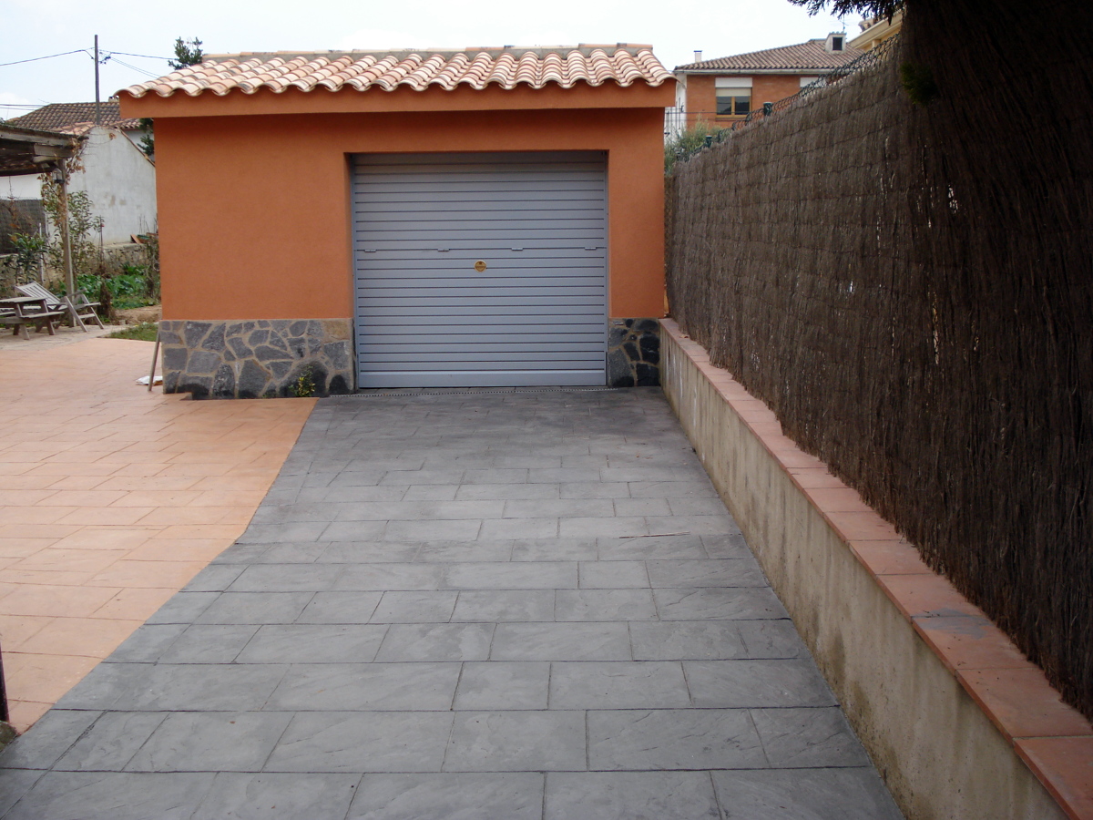 Pavimento impreso a 2 colores