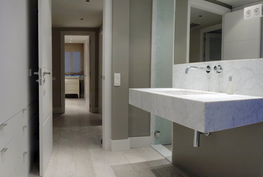 Pavimento laminado AC-4 Blanco