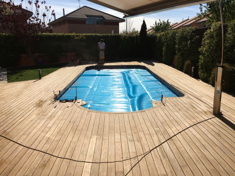 Pavimento lijado y restaurado