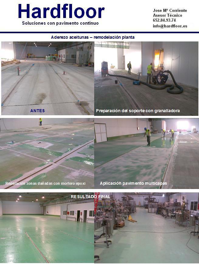 pavimento resina epoxi industria aceitunas