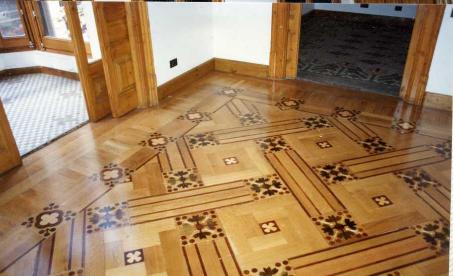 Pavimentos de marqueteria restaurados