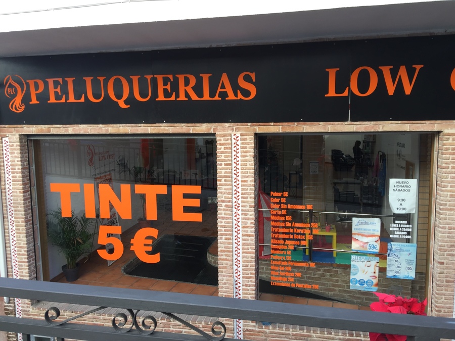 Peluquerías low cost
