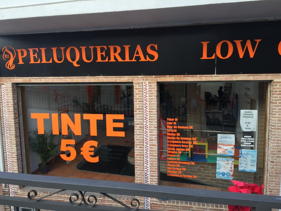 Peluquerías low cost