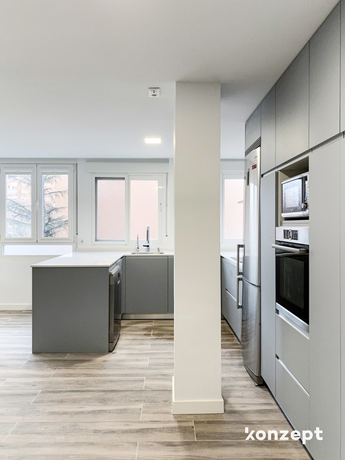 Península de la cocina en U