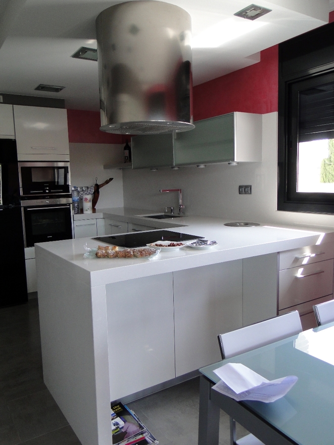 Península en cocina