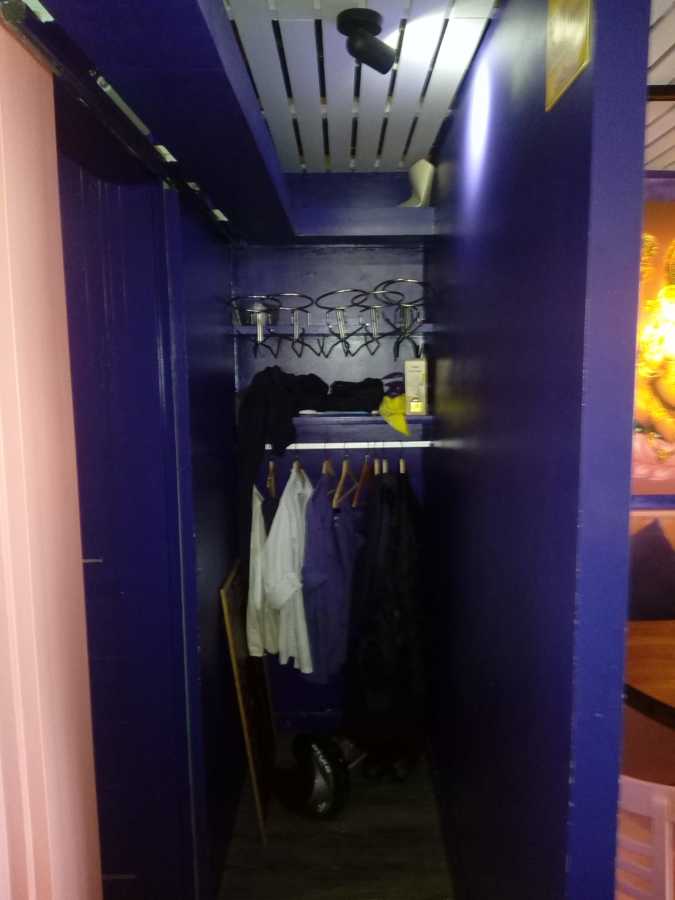 Perchero para clientes