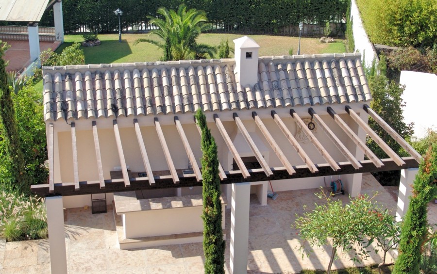 Pérgola de madera 