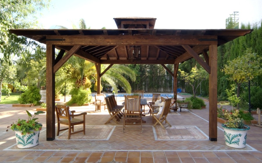 Pérgola de madera 