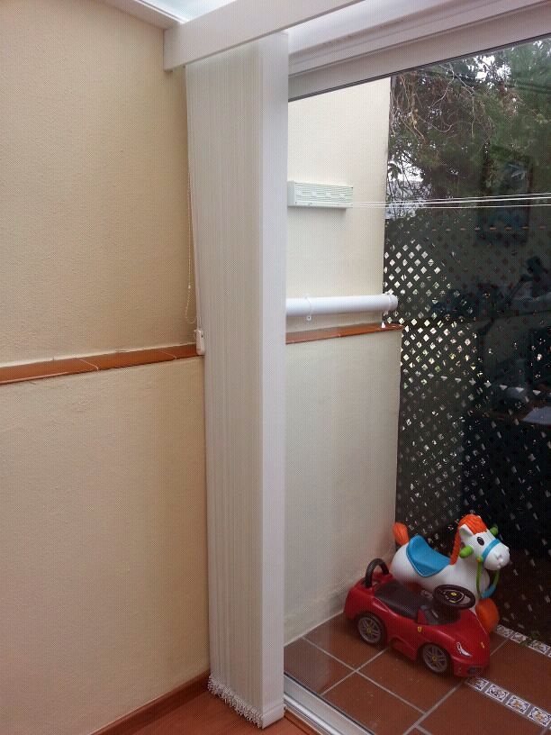 Persiana de lamas verticales