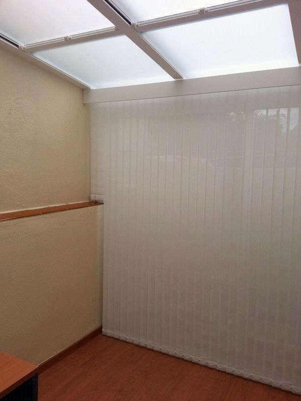 Persiana de lamas verticales