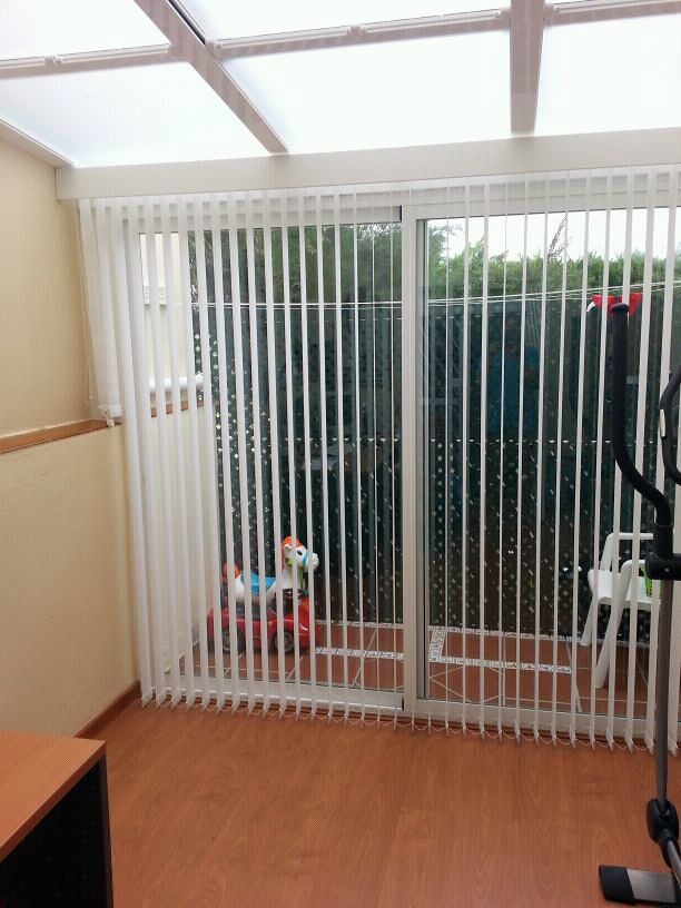 Persiana de lamas verticales