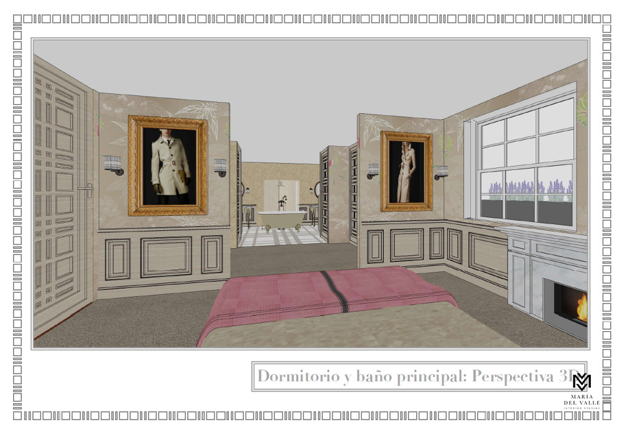 Perspectiva de dormitorio