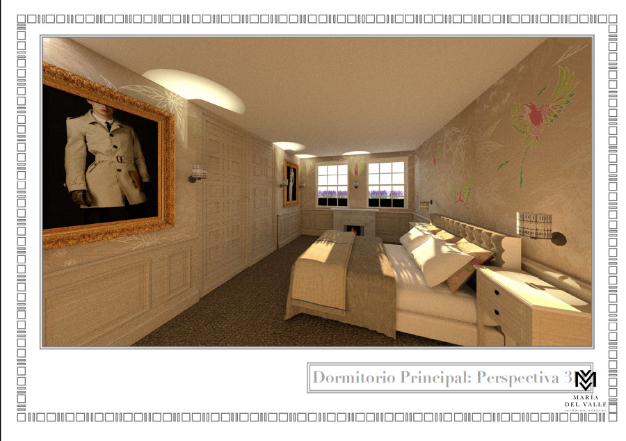 Perspectiva de dormitorio