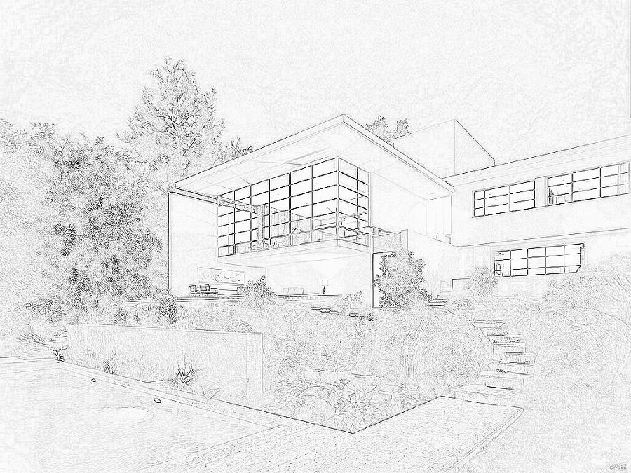 Perspectiva desde la parte baja de la parcela