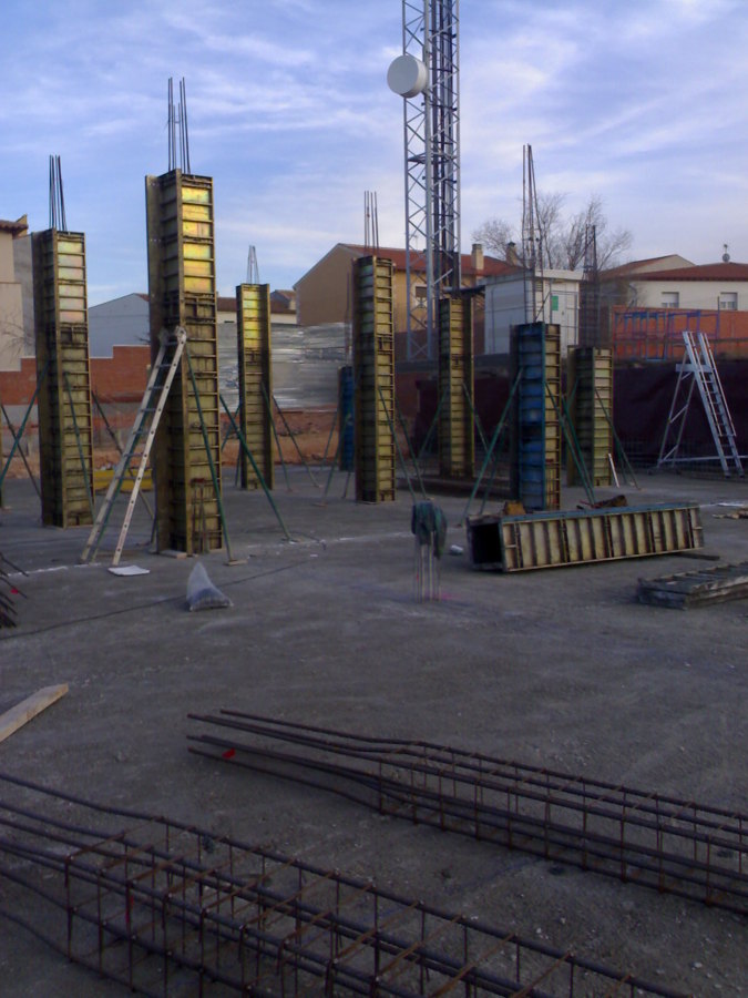 pilares hormigonados