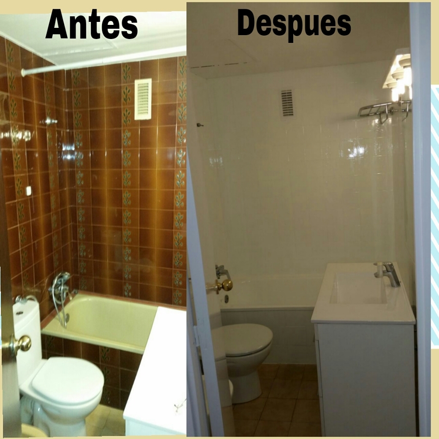 Pintado de baldosas y bañera  