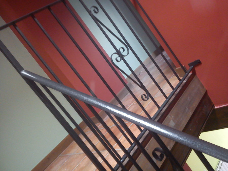 pintado de barandilla con esmalte forja