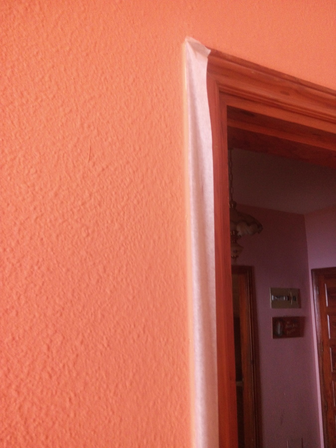 Pintado de color naranja mandarina