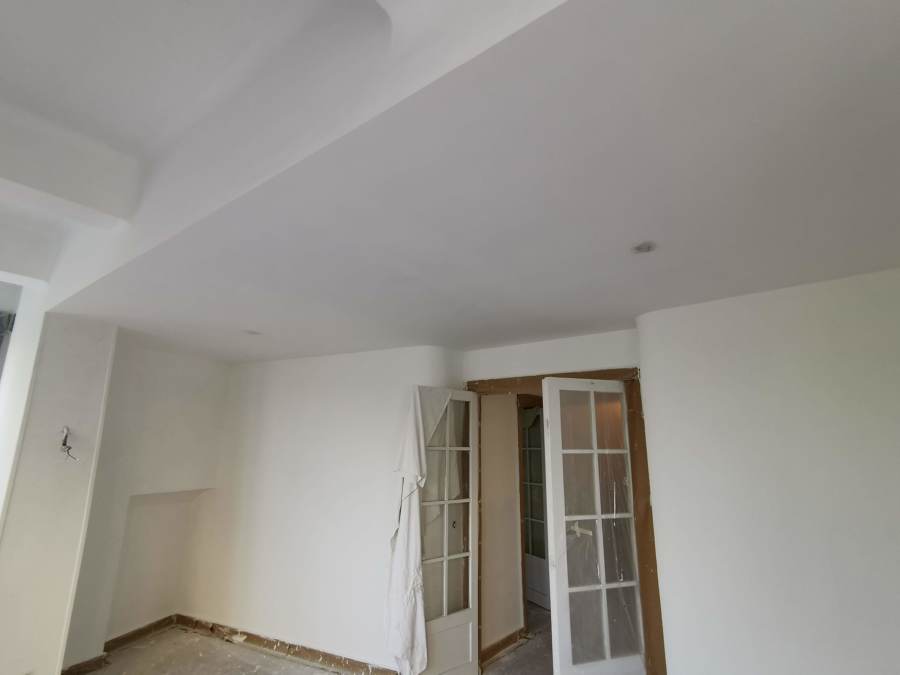 pintado de techo pladur, salon.