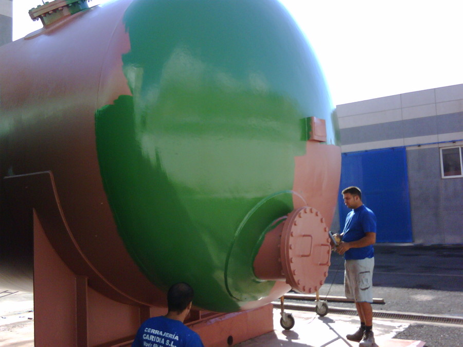 Pintado de un deposito