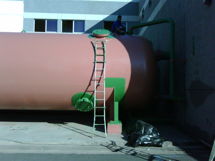 Pintado de un deposito