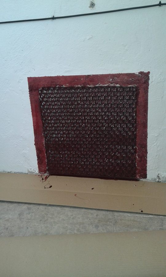 Pintado rejilla de respiración del hueco del ascensor