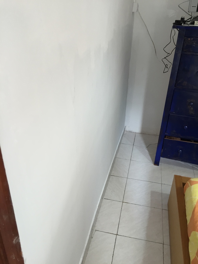 Pintar pared reparada