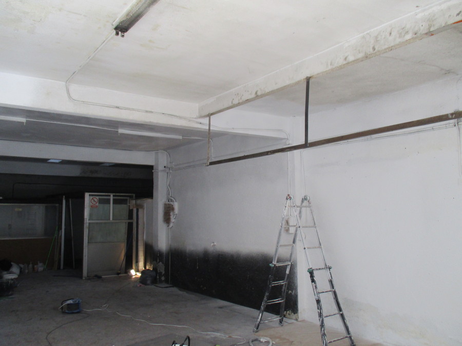 Pintar paredes taller