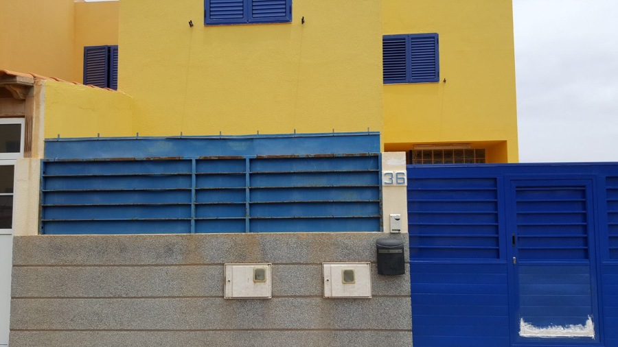 Pintura de puerta y barandillas de garaje dúplex