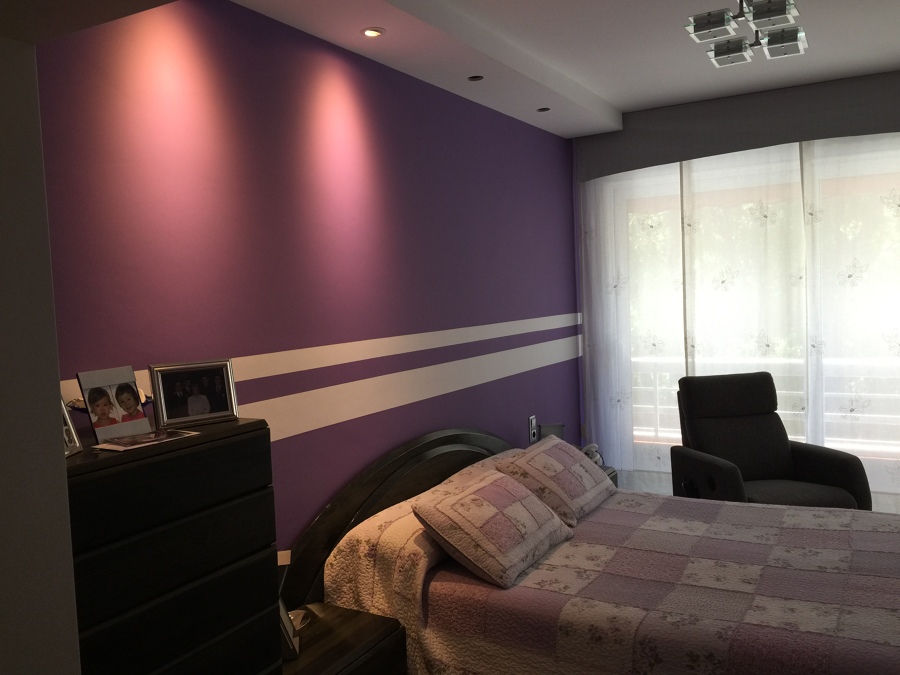 Pintura decorativa colocación cajón Pladur para instalar focos