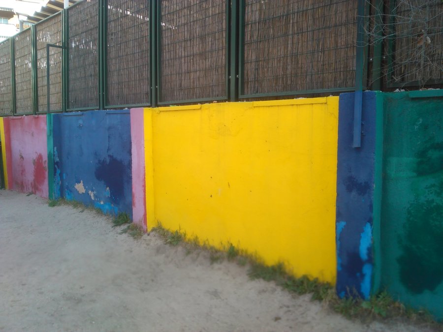 Pintura decorativa para muro de colegio